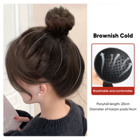 En gros Ashion Coussinet volumateur invisible pour le dessus de la tête, pour queue de cheval artificielle, accessoires de coiffure pour rehausser le volume, outil de coiffure