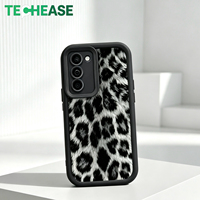 Fabricant de coques de téléphone portable en gros, coques de téléphone antichoc léopard pour Samsung, coques de protection élégantes, personnalisation disponible
