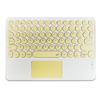 Keyboard nirkabel 2.4g harga pabrik dengan touchpad gigi biru Spanyol mini teclado keyboard isi ulang untuk tablet
