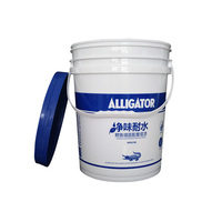 Fût en plastique PP 3L-1 de qualité alimentaire, durable, avec impression de logo personnalisé pour le stockage de mastic mural, de latex et de revêtements industriels