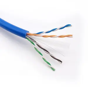 All'ingrosso Cat6 CAT5E UTP cavo di rete 100m 200m 300m Gigabit 23AWG 0.58mm rame puro 8 Core Twisted Pair CAT 6A Lan Network Ca