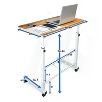 Table d'ordinateur pliable, réglable, pour ordinateur portable, Simple, pliable, réglable en hauteur, mobile, bureau de lit
