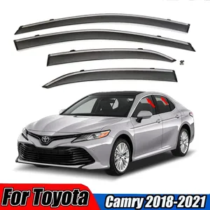 For 2018-2021 Rain Eyebrow Car <b>Window</b> Visor Smoke Guard Deflector Vent Shade Rain Cap <b>Cover</b> Body kits - Product Image 1