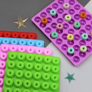 Moule en silicone personnalisé pour mini bonbons gélifiés ronds, 48 cavités, pour beignets, chocolat et fondant, vente en gros - Product Image 6