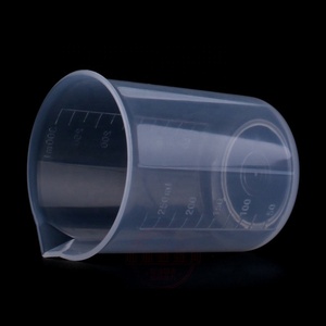 HAIJULABプラスチック250ml使い捨て透明医療計量カップ - Product Image 2