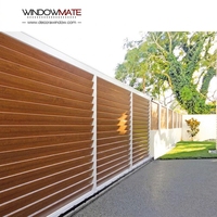 Système de ventilation à persiennes en alliage d'aluminium, vertical, moderne, écologique, avec panneau à lames réglables
