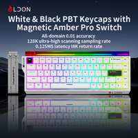 LDON 68pro Ultimate 8KHz Gaming Laser Keyboard Wired USB PBT Keycaps RGB Backlit Mechanical Operation for Desktop Application