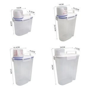 Cereal Food <strong>Grain</strong> Storage <strong>Containers</strong> Bin Dispenser Jar <strong>Grain</strong> <strong>Container</strong> with Measuring Cup - Product Image 6