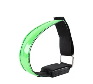 LED Luminous Night Running Armband USB Charging Bracelet Outdoor Sports Reflective Safety Belt Bicycle Cycling Luminous Arm Band