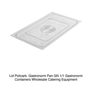 ฝาปิดถาดอาหารโพลีคาร์บอเนต GN 1/1 - Product Image 2