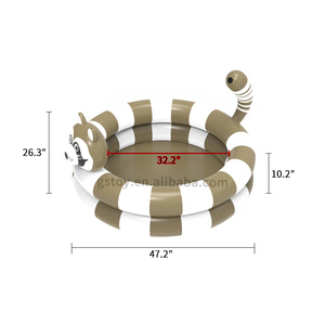 Raccoon hình trẻ em phun nước PVC Hồ bơi trong nhà bé phim hoạt hình gấp bóng hồ bơi trẻ em Inflatable hồ bơi - Product Image 3