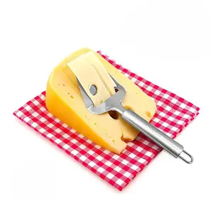 En çok satan mutfak aksesuarları paslanmaz çelik el tereyağı kesici peynir aracı peynir dilimleme tel peynir dilimleme