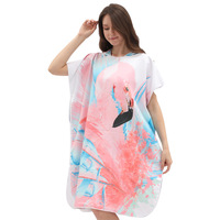 OEM Factory Absorbent Microfiber Quick Dry Bath Towels Surf Hooded Printed Custom Wearable Beach Towel Swimming Poncho