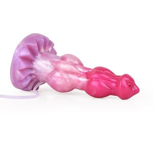 Retail Sex Toy Shop Suction Muilti Color Big Long Ribbed Soft Flexible Massive Knot <b>Dildo</b> Squirting <b>Dildo</b> for Couples - Product Image 2