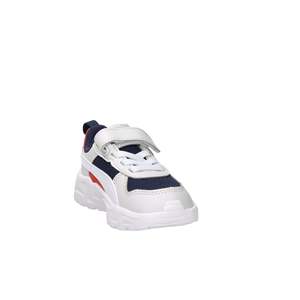 Zapatillas Puma para niños, color blanco y azul, tallas 21, 22, 23, 24, 25, 26, 27, para uso casual infantil - Product Image 4
