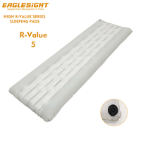 Matelas de couchage gonflable à haute valeur R, série personnalisée, 600g, ultraléger, nylon 20D, valves TPU, valeur R 6, 8, 8.8, pliable