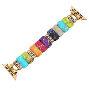 <span class=keywords><strong>Bracelet</strong></span> de montre extensible en pierre impériale colorée Win-Win pour <span class=keywords><strong>Apple</strong></span> <span class=keywords><strong>Watch</strong></span> IWatch Series 11 10 9 8 7 6 <span class=keywords><strong>SE</strong></span> - Product Image 3