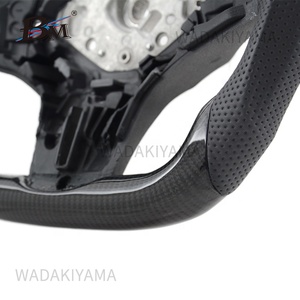 Volante de fibra de carbono PU genuino BM para <span class=keywords><strong>Mercedes</strong></span> Smart G 5-7 Aspecto de fibra de carbono real de 2017 - Product Image 4