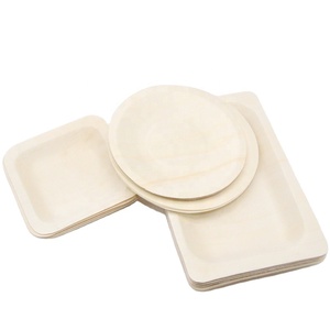 Vaisselle et articles de table jetables biodégradables en <span class=keywords><strong>bois</strong></span> durables avec gravure, assiette écologique pour la rentrée scolaire - Product Image 1