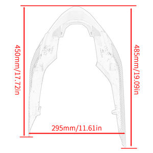 Xxun สปอยเลอร์เครื่องยนต์รถจักรยานยนต์แผงด้านข้างส่วนล่างสำหรับ Triumph <span class=keywords><strong>Street</strong></span> <span class=keywords><strong>Triple</strong></span> 765 r/rs 2020-2022 2020 <span class=keywords><strong>2021</strong></span> 2022 - Product Image 6