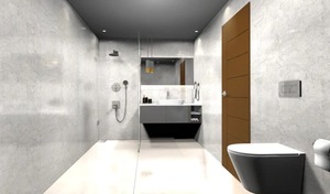 Dalle de quartz premium Calacatta Forest Grey C009 – Design élégant à fines veines - Product Image 3