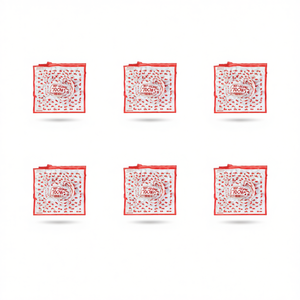 Pañuelo Cuadrado con Estampado de Cerezas 70x70cm, Estilo Seda Ligera, Accesorio de Moda para Mujer - Product Image 1