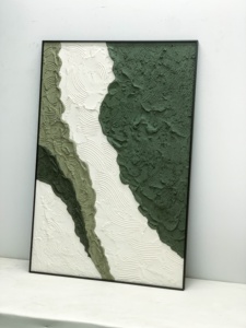 JZ abstrait paysage marin Texture décor à la maison grande œuvre d'art mural peint à la main Original personnalisé peinture à l'huile 3D affiche - Product Image 4