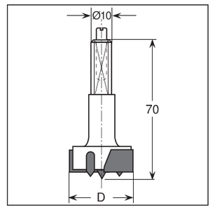 Herramienta de perforación Artul, herramienta de corte de 25 mm de diámetro, cono Cat50, estría recta, longitud de corte de 25 mm - Product Image 2