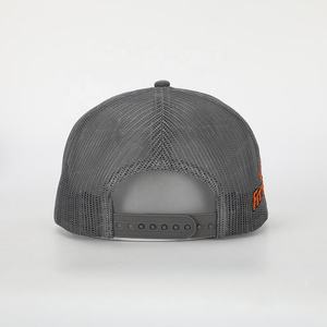 Casquette de camionneur personnalisée à 5 panneaux en daim avec logo brodé ou patch tissé, dos en maille à fermeture snapback, haute qualité, unisexe, performance, plage - Product Image 6
