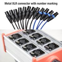 Boîte à câbles de scène portable SNB09 en aluminium de 10 à 80 m avec connectivité XLR, 4 à 8 canaux pour sonorisation live et plateformes DJ mobiles