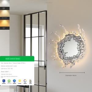 Lámpara de Pared LED Redonda Decorativa de Lujo Moderna para Sala de Estar, Dormitorio, Baño, Atenuable, Pantalla Dorada, Alto CRI 90 Ra90 - Product Image 5