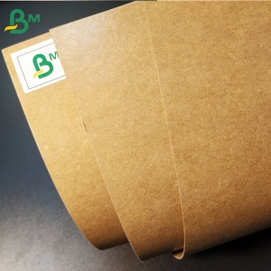 15g PE tráng giấy kraft tấm mỡ bằng chứng 300gsm + Giấy Thủ Công in offset bột giấy nguyên chất bột gỗ nâu/Trắng BM27 - Product Image 3