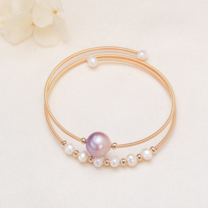 Bracelets en perles d'eau douce Edison décontractés, double rang, en provenance directe du fabricant - Product Image 3
