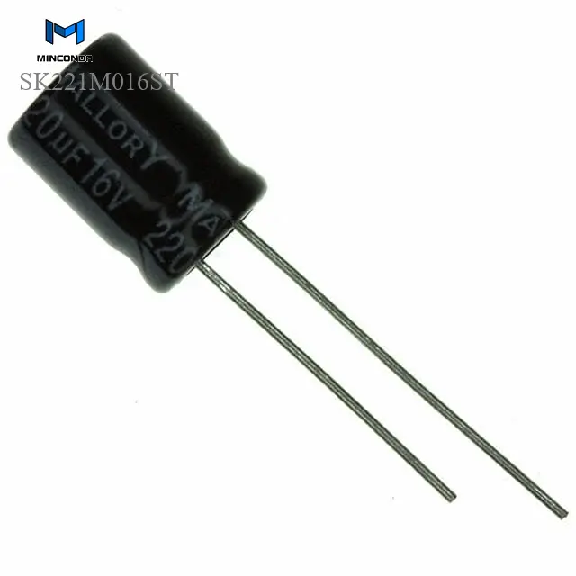 (Aluminum Electrolytic Capacitors 220uF 20% Radial, Can) SK221M016ST