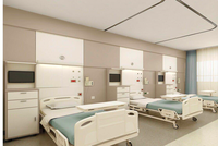 Panneau de tête de lit d'équipement de gaz médical de luxe Unité de tête de lit d'hôpital en métal au prix