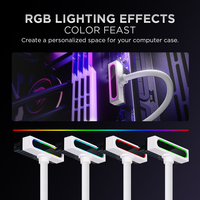 Cable de Extensión Asiahorse Hydrus de 24 Pines con Funda de PVC e Iluminación ARGB para Fuente de Alimentación de PC