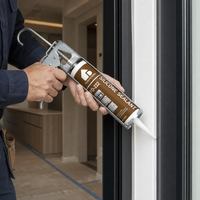 Scellant silicone neutre FEIDU'S HOME FD-222, qualité professionnelle, étanche, pour la construction, les fenêtres, les portes, le béton, 300 ml, brun