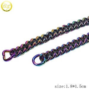 Haute qualité métaux chaîne or décoratif portefeuille chaîne en métal <span class=keywords><strong>pour</strong></span> sacs <span class=keywords><strong>à</strong></span> bandoulière - Product Image 5