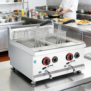 Friteuse Commerciale à Gaz pour Restaurants - Friteuse à Gaz Naturel pour Frites et Poulet - Product Image 5