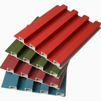 Panneaux muraux en PVC/WPC 3D cannelés pour décoration intérieure - Matériaux d'isolation thermique - Prix d'usine