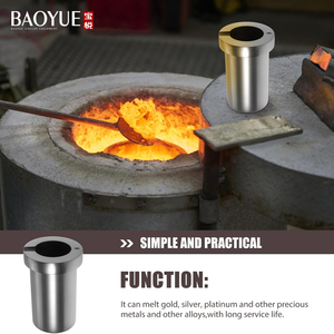 Moule à lingots en graphite pour l'or, l'argent et <span class=keywords><strong>le</strong></span> cuivre, capacité 1 kg, pot à fusion pour <span class=keywords><strong>mini</strong></span>-machine à fondre l'or - Product Image 3