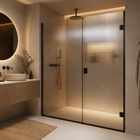 Panneau de verre cannelé texturé 6/8/10mm, trempé, pour séparation de douche, porte, armoire, découpe sur mesure, fabricant