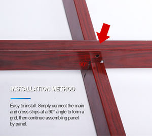 Plafond acoustique en aluminium - Panneaux de grille absorbant le son pour la réduction du bruit - Grilles de plafond - Product Image 2