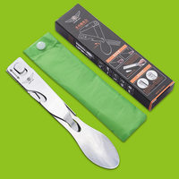 Couteau de poche multifonction pliable en acier inoxydable pour camping et pique-nique en extérieur