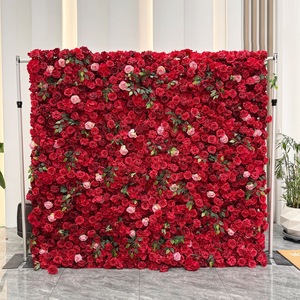 Panel de pared floral enrollable, sólido y de construcción robusta, decoración 3D para bodas, fiestas y eventos. - Product Image 6