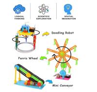 5 Set STEM Kits DC Moteurs Assemblage Électronique Robotique DIY Jouets Construction Science Expériences Projets Cadeaux pour Garçons et Filles