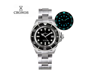 Reloj de Buceo Automático <span class=keywords><strong>Cronos</strong></span> L6009 de Acero Inoxidable con Resistencia al Agua de 2000 Metros para Buceadores Profesionales NH35 - Product Image 1