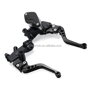 Manillares de bomba universales de 7/8 ", cilindro maestro de <span class=keywords><strong>embrague</strong></span> hidráulico, palancas de <span class=keywords><strong>freno</strong></span> de motocicleta para Honda Yamaha, pulgadas - Product Image 4