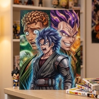 Stock más de 250 diseños 3D Lenticular Anime pinturas 30*40 cm 3D japonés Anime cambiando imágenes 3D Anime carteles para decoraciones