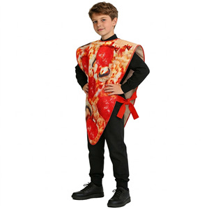 Costumes de cosplay <span class=keywords><strong>pizza</strong></span> unisexe pour enfants Halloween 100% polyester Marque XINJIE En stock - Fours de scène et spectacles sur le thème de la nourriture - Product Image 3